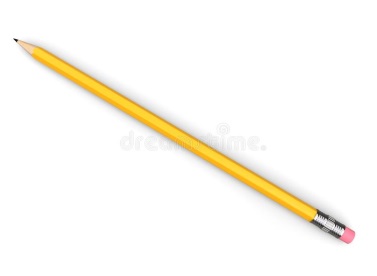 Zasiljena duga grafitna olovka sa gumicom na jednoj strani